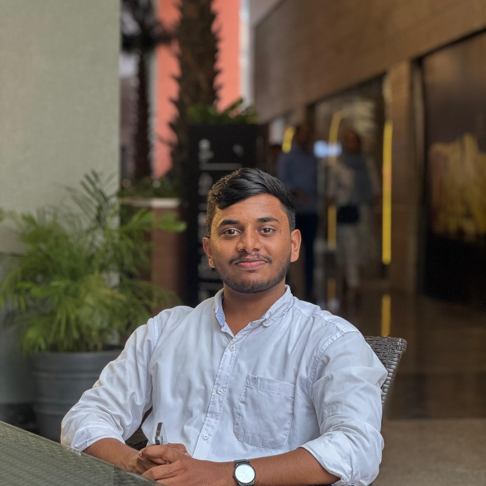 Munavar Ali, founder of EduSolve, at his edtech office in Kerala